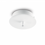 Ideal Lux rosone metallo 1 luce bianco