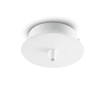 Ideal Lux rosone metallo 1 luce bianco