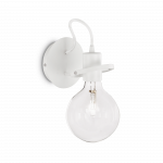 Sieninis &scaron;viestuvas Ideal Lux Wall lamp with 1 light Radijas, E27, baltas