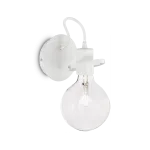Sieninis &scaron;viestuvas Ideal Lux Wall lamp with 1 light Radijas, E27, baltas