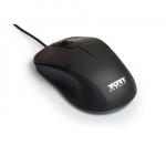 PORT DESIGNS PRO Pelė 900400-P Juodas, Optinė USB pelė