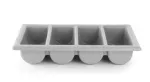 Hendi Dėklas įrankiams GN 1/1, pilkas, PP, 4 skyrių, 53 x 32,5 cm, H 10 cm, vnt
