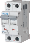 EATON (MB) grandinės pertraukiklis 2P C 16A 10kA DC PL7-C16/2-DC 264902
