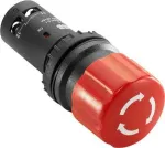 ABB CE3T-10R-02, Mygtukas, Raudonas, Plastikas, 30 mm, 73 mm, 30 mm