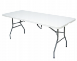 Sulankstomas stalas Heckermann, 180x74x74 cm, baltas