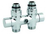 Straight Twinvalve 1/2` x 24-19. stright. baltas