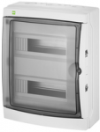 Elektro Plast Nasielsk Hermeti&scaron;kas modulinis paskirstymo skydas 2x12 pavir&scaron;inio montavimo IP65 GALANT PLUS RN 2/24 (N+PE) 1605-01