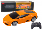 Automobilis Lamborghini Huracan su nuotolinio valdymo pultu, oranžinis