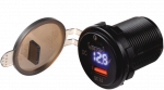FOUR Connect 4-600162 waterprof USB-charger with voltage display