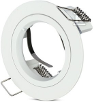 GU10 lemputės rėmelis V-TAC, apvalus, baltas, &Phi;81x34mm