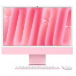 Stacionarus kompiuteris iMac 24 colių 4,5K tinklainė, Apple M4 8C CPU, 8C GPU/16GB/256GB SSD/Pink/RUS