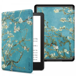 Dėklas Tech-Protect SmartCase, skirtas KINDLE PAPERWHITE VI / 6 / COLORSOFT / SIGNATURE EDITION, Mėlynos spalvos su sakurų ra&scaron;tais
