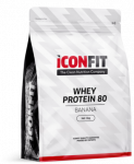 Bananų skonio i&scaron;rūgų baltymai ICONFIT 80, 1kg
