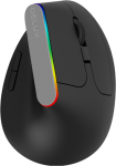 Belaidė pelė pionowa Delux M618C RGB juoda