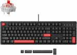 Keychron Lemokey X3 (X3-A1) - US i&scaron;dėstymas - Linear Raudona Switches - Juodas (Juoda) Mechaninė Žaidimų Klaviatūra