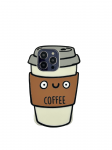 3Dcase DĖKLAS CASE 3D CAFFFE LATTE IPHONE 16 PRO