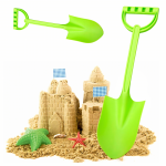 Realprices Kastuvas, smėlio kastuvas paplūdimio smėlio dėžėms, stiprus, didelis, 51 cm