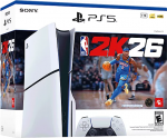 Konsolė Sony PlayStation 5 Slim, 1TB SSD, su diskais, Balta + NBA 2K26 Bundle