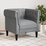 Sofa &Scaron;viesiai pilka 78,5 x 74,5 x 74,5 cm Poliesteris