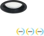 10W LED įleidžiamas &scaron;viestuvas LUIGI, juodas, 3000/4000/6500K, 4334901
