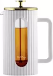 Vialli Design Zaparzacz do kawy i herbaty 1000ml balta ir/auksinė Livio 1708