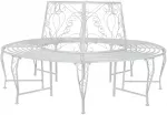 Medžio suolelis 8-Vietų skaičius &Oslash; 160 x 89 cm Plienas