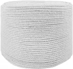 Medvilninė virvė 8 mm 250 m Balta 100% Medvilnė