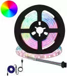LED juosta 12 vnt. Juoda ir permatoma Varis ir plastikas