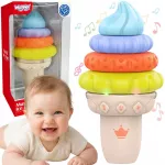 WOOPIE BABY Muzikinis ledų lavinamasis sensorinis galvosūkis