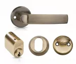 Door handle. outdoor MP MRO-06-35A AB set. bronze