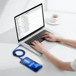 Baseus Crystal Shine serijos duomenų perdavimo ir įkrovimo kabelis | USB-C į Lightning | 20 W | 1,2 m | mėlynas