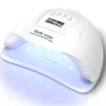 Dantų &scaron;epetėlis Lampa uv led do paznokci 80w hybrydy żele dual pilka karton -u060