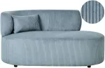 Sofa Beliani Kairinės pusės sėdimas gultas VANVEY, velvetinis, mėlynas