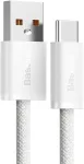 Baseus CALD000602 Dynamic serijos duomenų perdavimo ir įkrovimo kabelis | USB-A į USB-C | 100W | 1m | balta