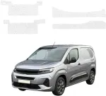 GrizzGlass bespalvė techninė HeavyDuty Clear danga slenksčiams su įdubimais skirti Opel Combo Cargo (2018-2026) [4w1] (GRZ22717)