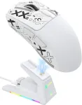 ATTACK SHARK belaidė žaidimų pelė, optinė, 26 000 DPI, 2.4 GHz, Bluetooth, X1