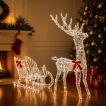 Elnių tempimo roges LOVIISA 450 LED &Scaron;alta balta