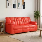 Sofa Raudona 191 x 85 x 93 cm Dirbtinė oda