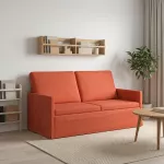 Dviejų vietų sofa Raudona oranžinė 150 x 81 x 82 cm