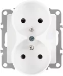 Toolight Dvigubas Lizdas Su Įžeminimu Oste Jnh002-g Baltas