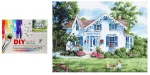Swede Tapyba pagal numerius - Namas 41x31cm EDUKAMP (5902496207527)