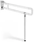 Atlenkiamas ranktūris su kojele 60 cm, baltas