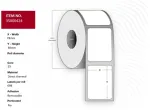 Capture Label 78x38 - Core 25. Baltas. Premium. DT. Removable. 698