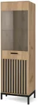 LAMINO W-1 vitrina, amato ąžuolas / juoda