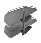 Kampinis krep&scaron;ys Nerka Dolphin Ii Kairinis, Soft Close, fasadas 450mm - antracitas