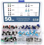 Faankiton mini jungiklis 125 V 6 A 250 V 2 A 120 V 5 A 3 kontaktų 2 padėčių mini jungiklis ir įjungimo/i&scaron;jungimo 2 padėčių Spst 2 kontaktų svirtinis jungiklis 16a/250v 20a/125v Ac, 50 vnt.