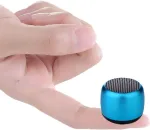 Kompiuterio kolonėlės Eageroo Bluetooth mini kolonėlė, ne&scaron;iojama kolonėlė, stereo garsas su deep bass technologija, mėlyna