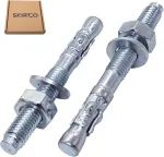 Skir'co Plei&scaron;tinė inkaras M10 x 90 mm, metaliniai kai&scaron;čiai, varžto inkaras, mūro tvirtinimo elementas, betono plėtimosi inkaras (6 vnt.)