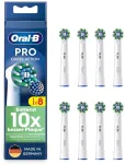 Oral-b Pro Crossaction keičiamosios elektrinio dantų &scaron;epetėlio galvutės, 8 vnt., puikus dantų valymas su novatori&scaron;kais X formos &scaron;ereliais, originalus Oral-b dantų &scaron;epetėlio priedas, pagaminta