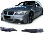 Bmw e90 e91 m paketas flapsai priekinis buferio spoileris juodas blizgus